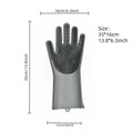 FELISPA SoftTouch Silicone Bath Glove for Cats | Soft Coat Care & Massage | Shampoo Brush for Pets | 35×16 cm
