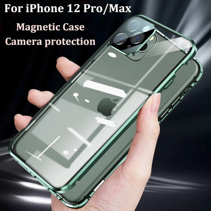 Metal case with lens protection