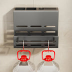 ChefSpace Wall-mounted Knife Holder with Cutting Board Storage – Stainless Steel