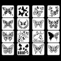 FloraCraft Wings | Butterfly Stencil Set | 16 Designs for Creative DIY Projects
