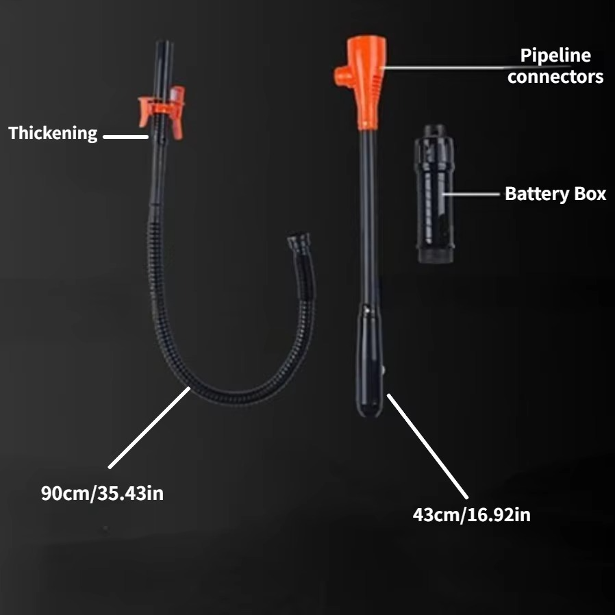 Portable Battery-Powered Oil Transfer Pump with Flexible Hose