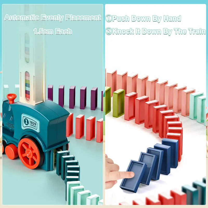 Kids Automatic Laying Domino Train