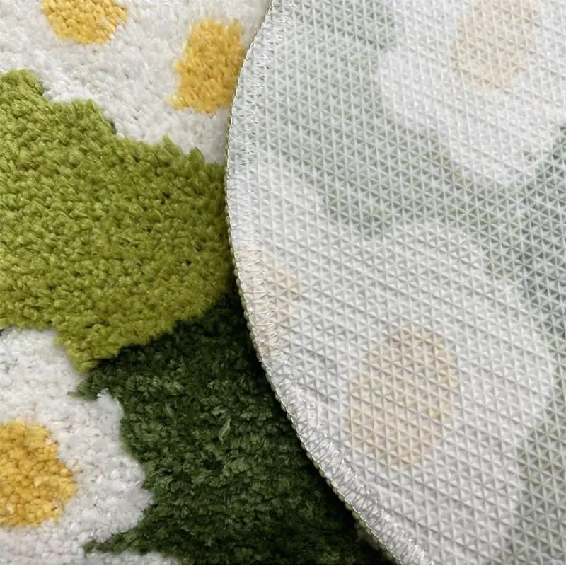 Moss Flower Tufted Round Rug