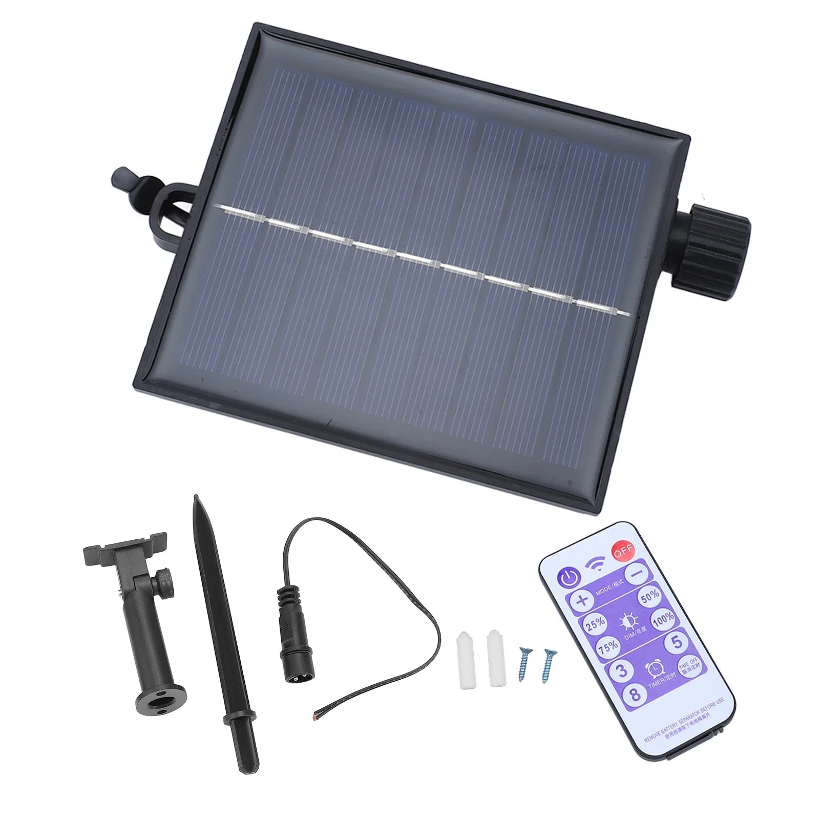 SolviaLux Solar Control Box for Fairy Lights | With Remote Control & 8 Modes | Dimmable & Waterproof IP65