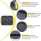 Bunello Burger Mold | Silicone Baking Mold for Buns | Non-Stick & Heat Resistant | 6-Piece Mold