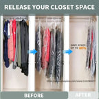 VACUUM STORAGE BAGS – Hanging Vacuum Storage Bags for Clothes – Space Saving & Dustproof (Set of 3)