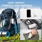 Portable Mini Air Pump with Rechargeable SOS Light for Camping and Outdoor Use