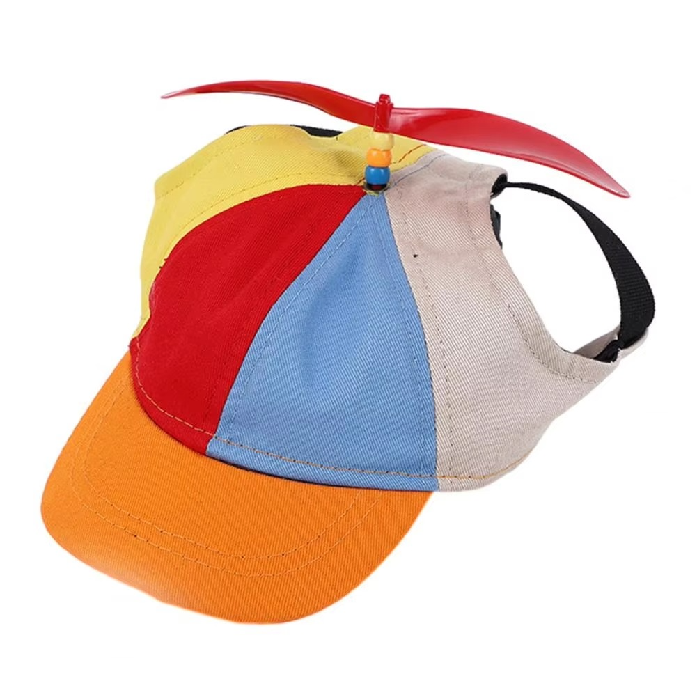 Colorful Sunproof Propeller Dog Cap for Summer Fun