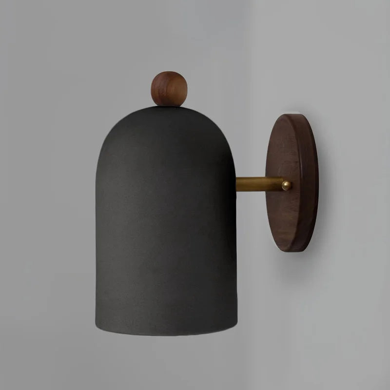TimberSoul – Wabi-Sabi Walnut Wall Lamp for Natural Ambience