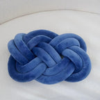 Decorative Cushion | Knotted Geometric Design | Washable Polyester | 40×30 cm