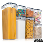 Kitchen Food Storage Containers Set 7pcs BPA-Free Airtight with Labels – StoreMate