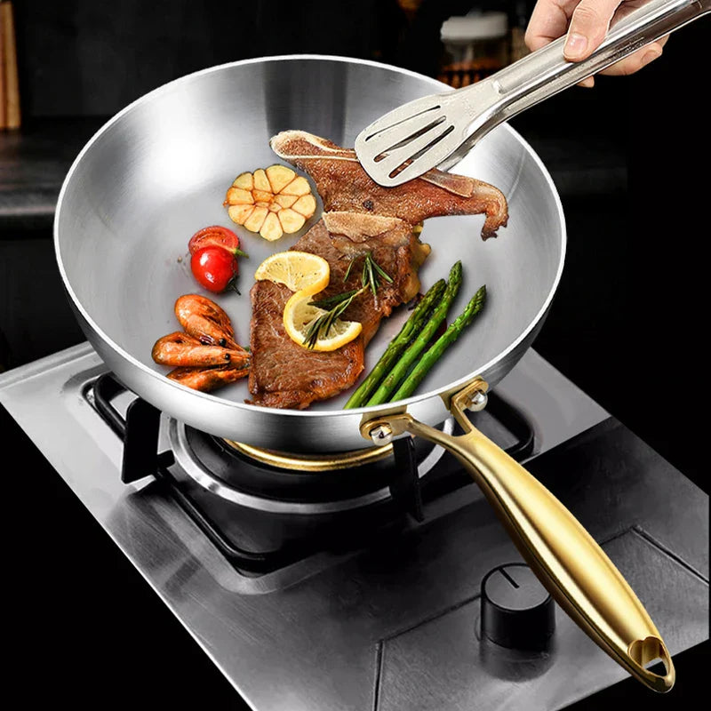 ChefSteel – Professional Stainless Steel Frying Pan for Gas & Induction