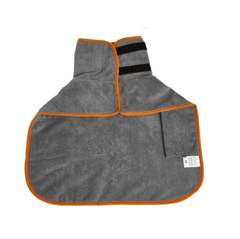 Pet bathrobe, highly absorbent and quick-drying