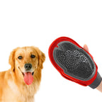 Massage care glove for dogs and cats