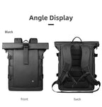Expandable outdoor backpack with large volume & laptop compartment