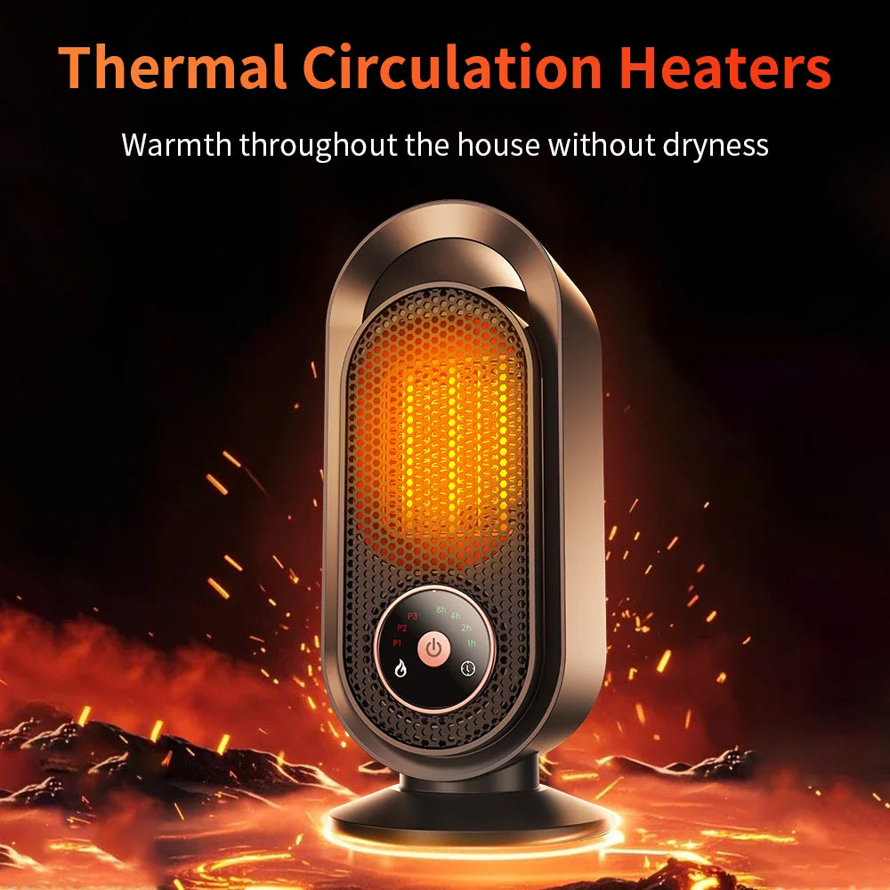 1000W Portable Mini Fan Heater for Desk Bedroom and Office
