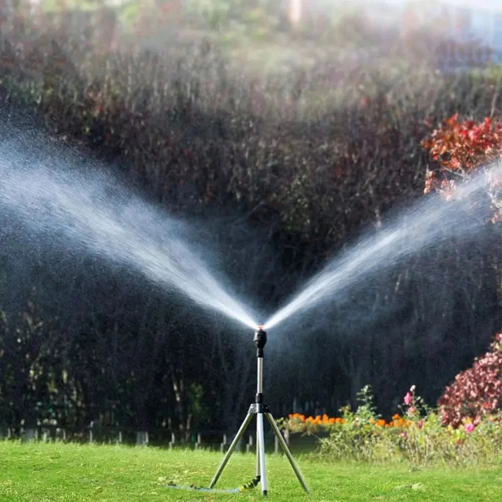 Automatic rotating garden sprinkler system