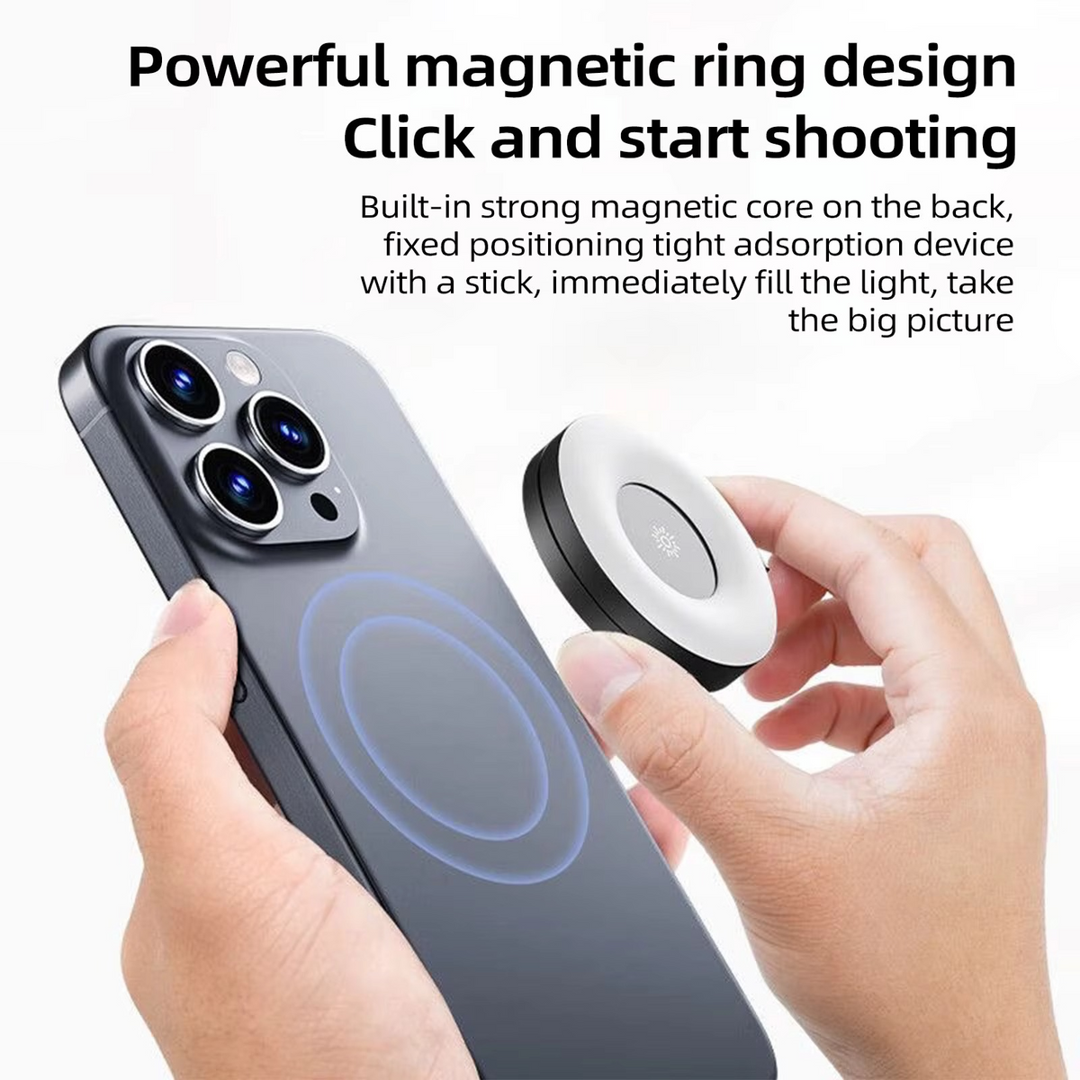Mini Magnetic Selfie Ring Light - Pocket Clip-On LED Light