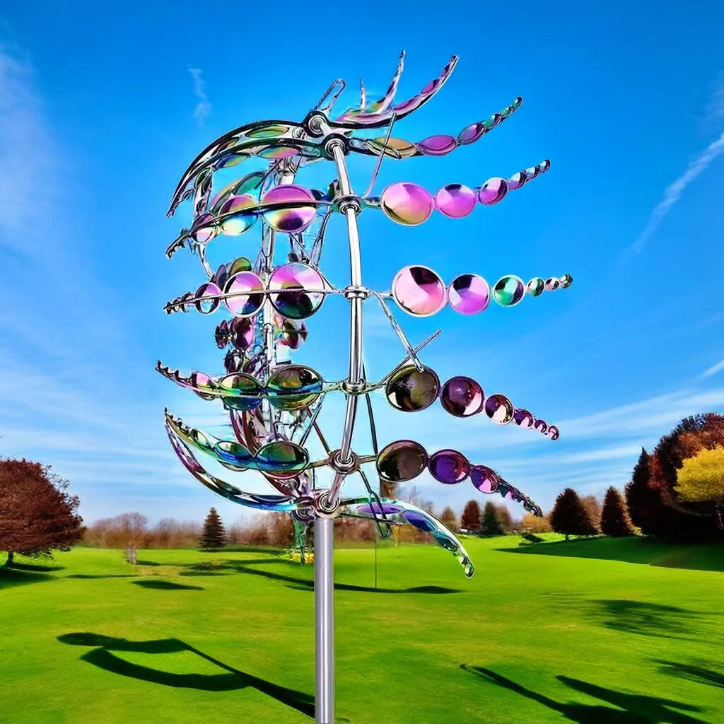 Magical windmills that create movement and colors in your garden!