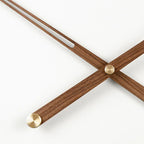 WoodSphere Clock - Large DIY Wall Clock with Walnut Wood