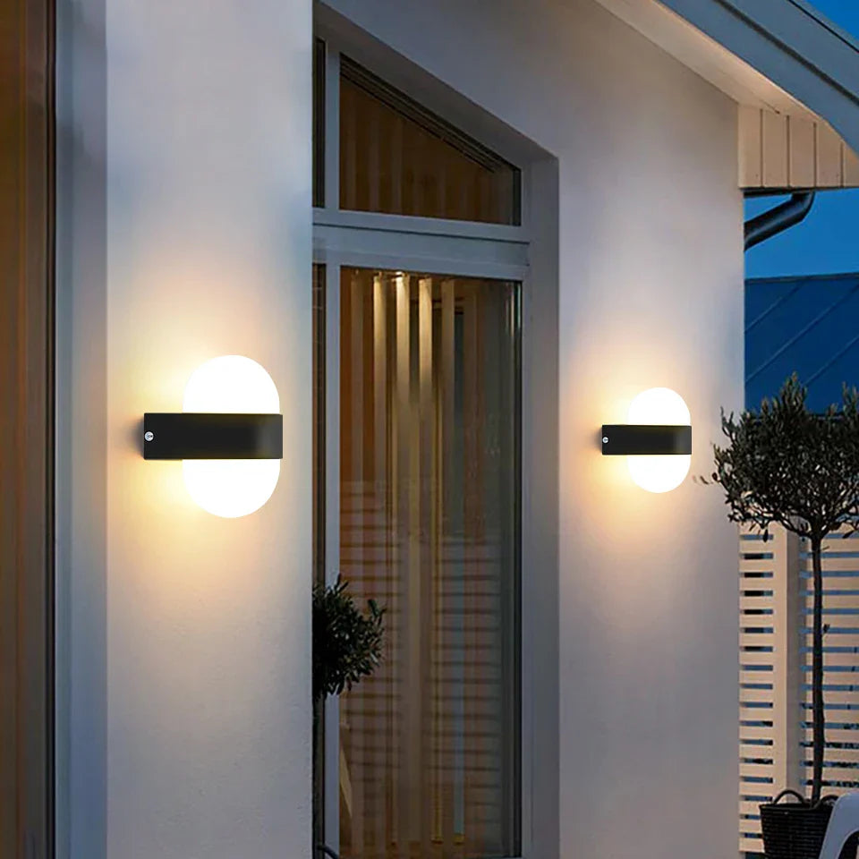 LED Outdoor Wall Light AuroBeam | IP66 Waterproof | Motion Sensor & Twilight Sensor | 6W / 12W