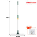 Flexiva telescopic cleaning brush with silicone lip | 180° swivel | For floors, windows & bathroom