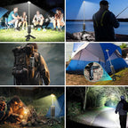 LumaPeak Camping Lamp | 10,000 mAh Battery | Telescopic Design & Tripod | Dimmable with SOS Function | Outdoor & Emergency Lamp