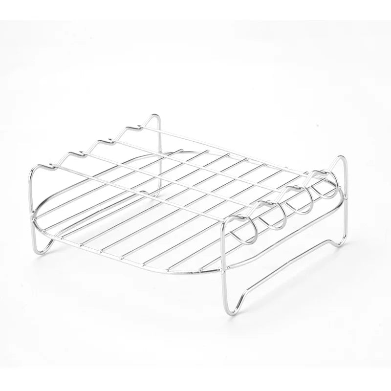 Grillessa BBQ Set | Stainless Steel Skewers & Rack | For Grill, Air Fryer & Oven