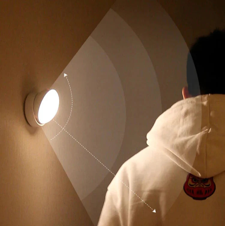 LumiFlex360 LED Night Light | Motion Sensor | 360° Rotatable | Rechargeable | Magnetic & Wireless