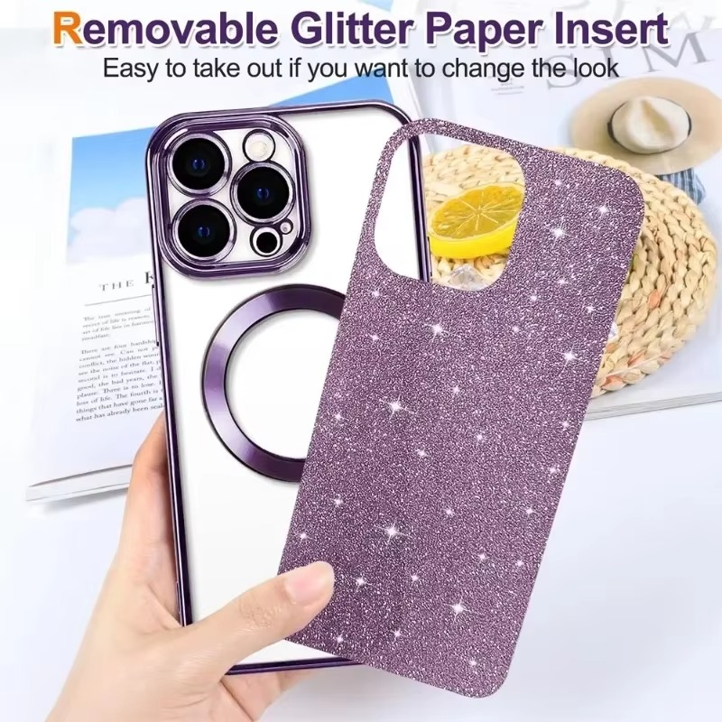 Sparkling Electroplate Case with MagSafe for iPhone