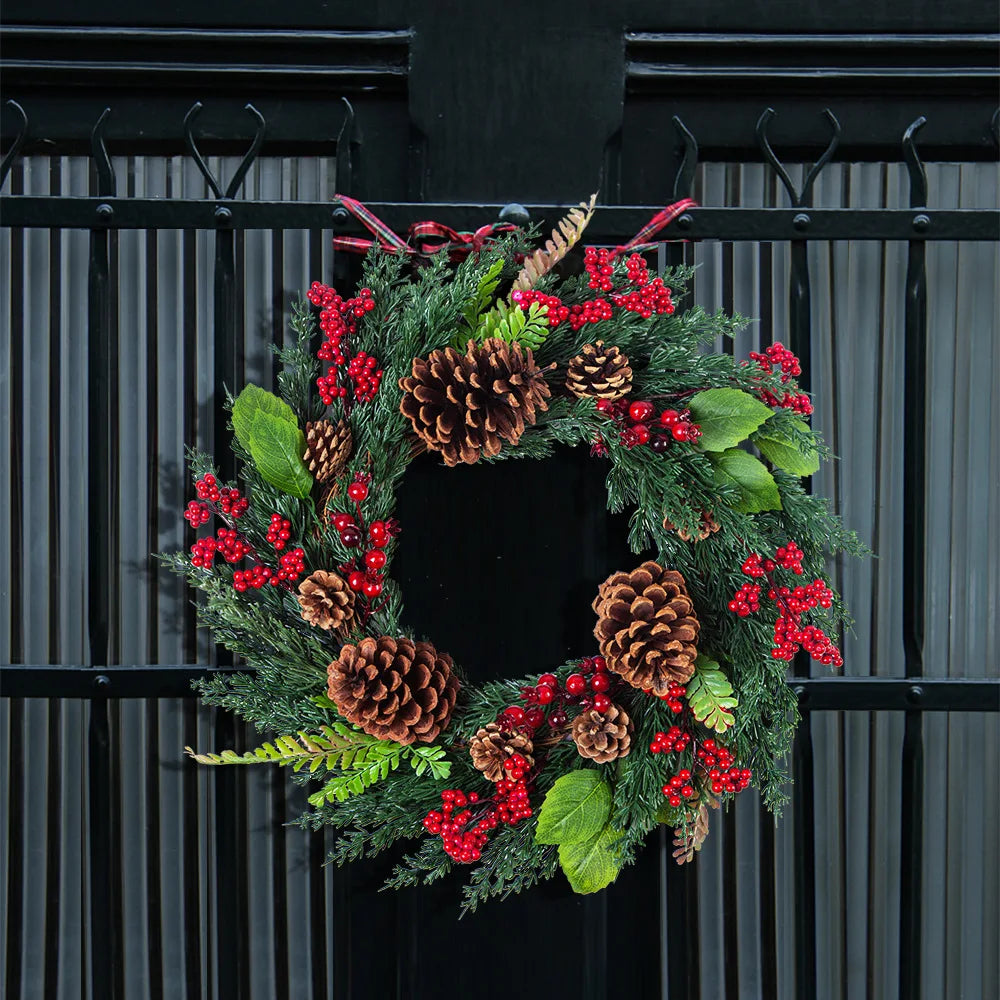 Red Berry Christmas Wreaths