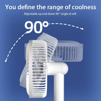 USB Desktop Oscillating Fan with Adjustable Head and Powerful Airflow