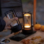 Wireless Rechargeable Table Lamp Made of Crystal, Portable LED Light for Living Room & Balcony