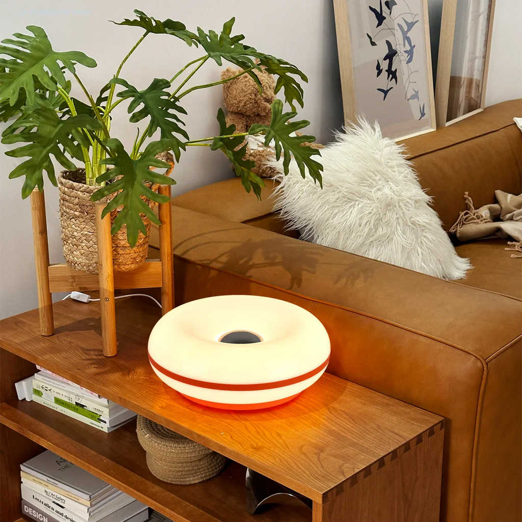 Table lamp Luminoro Bauhaus | USB & Touch | RGB 16 colors with remote control | Ambient light for living & bedroom