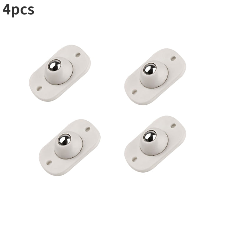 Self-adhesive small furniture wheels