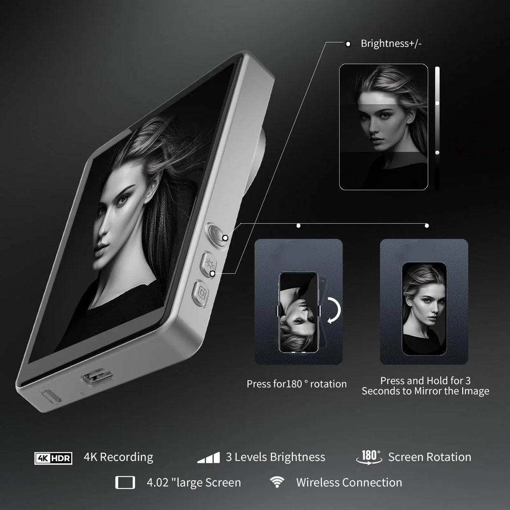 Magnetic Selfie Mirror For Rear Phone Camera