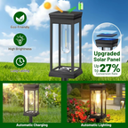 Solar Glow Garden Path Lights – 2 Piece Set