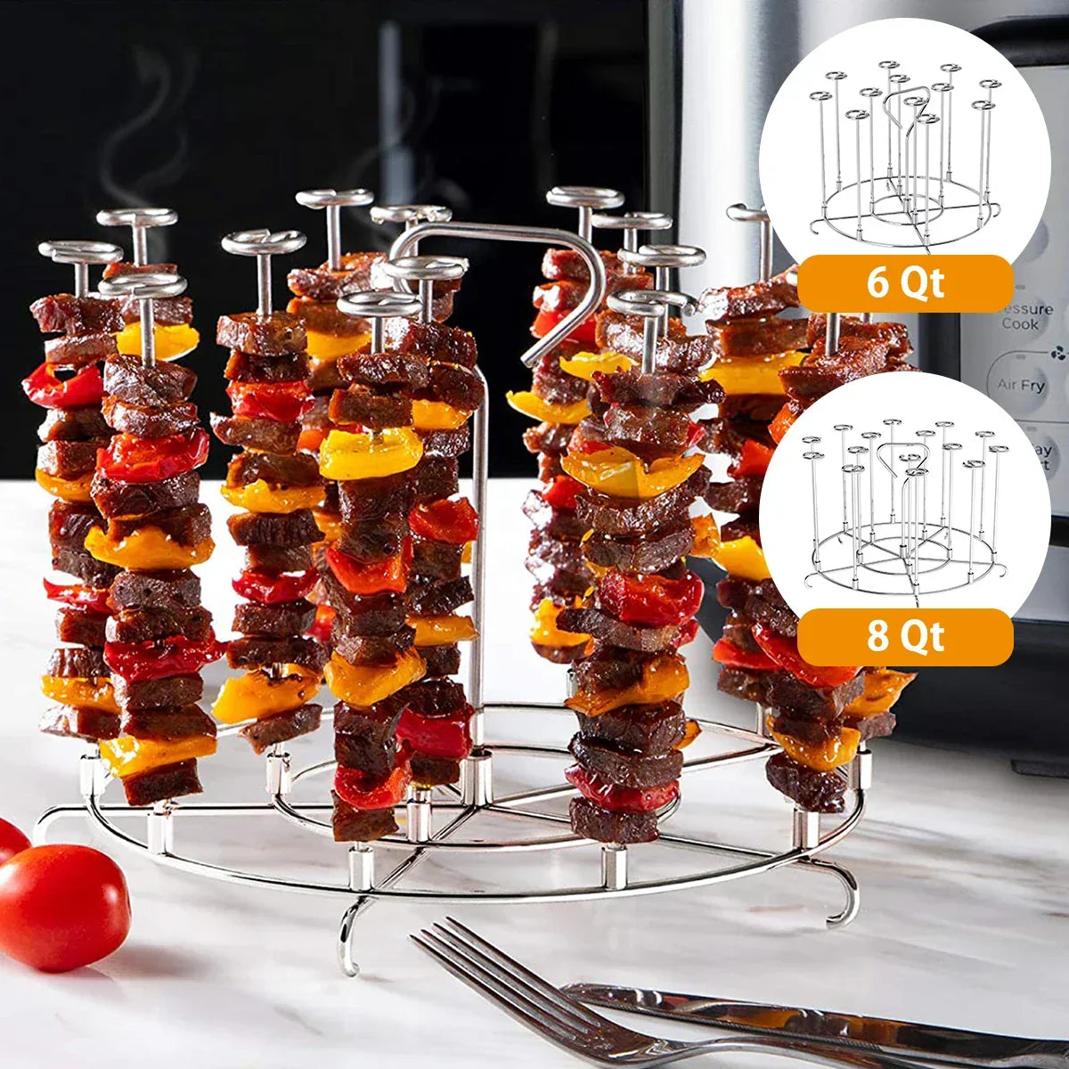 Air Fryer Vertical Kebab Maker Stand