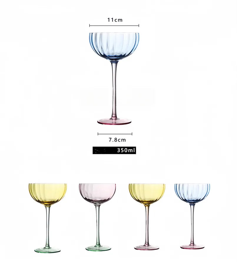 Colored Pumpkin Glassware