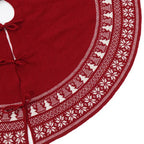 Plush tree Christmas tree skirt