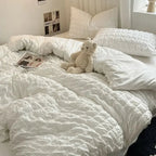 ChicParis | Seersucker Bedding Set – Lightweight, Soft & Elegant French-Style Duvet Cover Set
