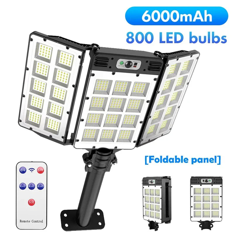 Solar Wall Light LumiSeca | 800 LEDs Super Bright | With Motion Sensor | 3 Lighting Modes | Waterproof for Garden & Outdoor
