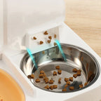 Feedipet Food & Water Dispenser for Cats & Dogs | Automatic Refill | 2-in-1 Bowl Set