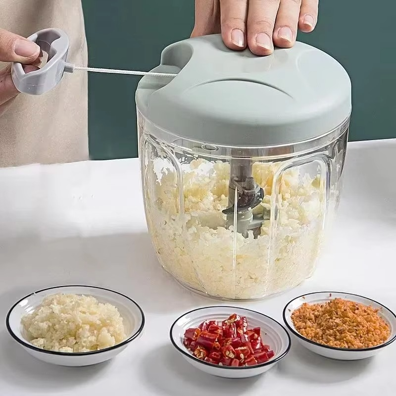 Home Kitchen Manual Grinder - Multifunctional Garlic, Ginger, Meat & Vegetable Mincer