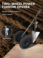 GravoHack Duo Hand Hoe | Forged Manganese Steel | For Weeding & Loosening | Suitable for Wooden Handles