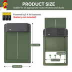 Smart Automatic Chicken Coop Door Opener with Light Sensor and Waterproof Design