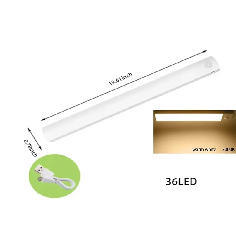 Smart Sensor LED Night Light - Motion-Activated, Dimmable & Rechargeable