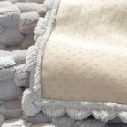 Luxurious velvet sofa cover with textured pattern