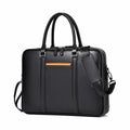 Manhattan Leather Business Laptop Briefcase Crossbody Handbag