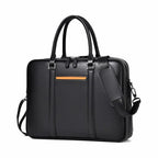 Manhattan Leather Business Laptop Briefcase Crossbody Handbag